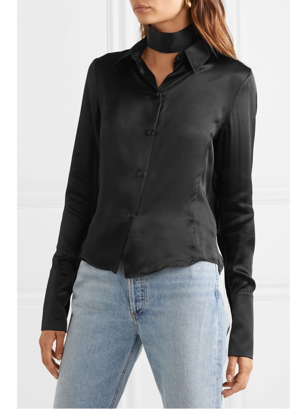 Orseund Iris Silk Satin Shirt
